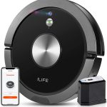 ILIFE A9 Robot Vacuum, Mapping, Wi-Fi Connected, Cellular Dustbin, Strong Suction, 2-in-1 Roller Brush, Self-Charging, Slim,Quiet, Compatible with Alexa, Ideal for Hard Floors to Medium-Pile Carpets.