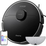 Dreametech L10 Pro Robot Vacuum Cleaner with Dual-Line LiDAR Navigation, 3D Obstacle Avoidance, 4000Pa Suction Multi-Level Mapping, Compatible with Alexa/App, Ideal for Pet Hair, Carpet, Hard Floors