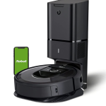 iRobot Roomba i7+ (7550) Robot Vacuum with Automatic Dirt Disposal - Empties Itself for up to 60 days, Wi-Fi Connected, Smart Mapping, Works with Alexa, Ideal for Pet Hair, Carpets, Hard Floors, Black